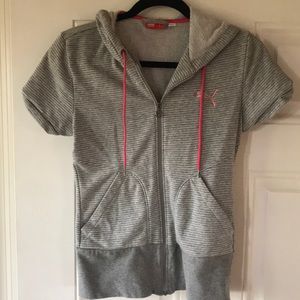 Puma short sleeve sweatshirt with hood